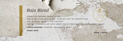 Kingdom Coffee Roasters - Baja Blend | Roasted Coffee Beans | Northern Beaches Sydney